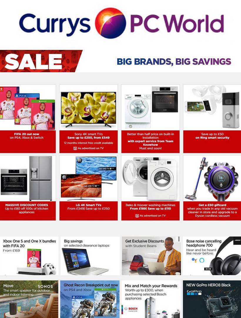 Currys Offers from 4 October