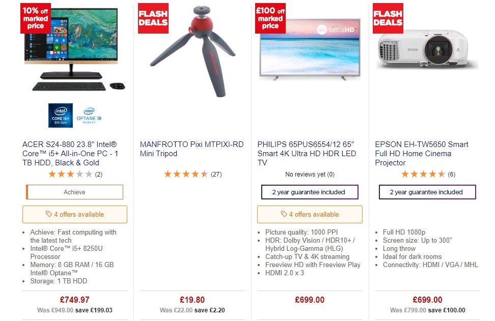 Currys Offers from 11 October