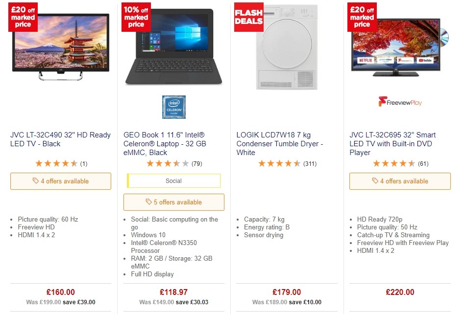 Currys Offers from 11 October