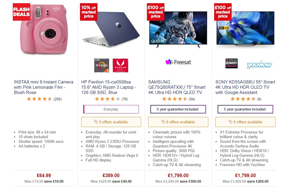 Currys Offers from 11 October