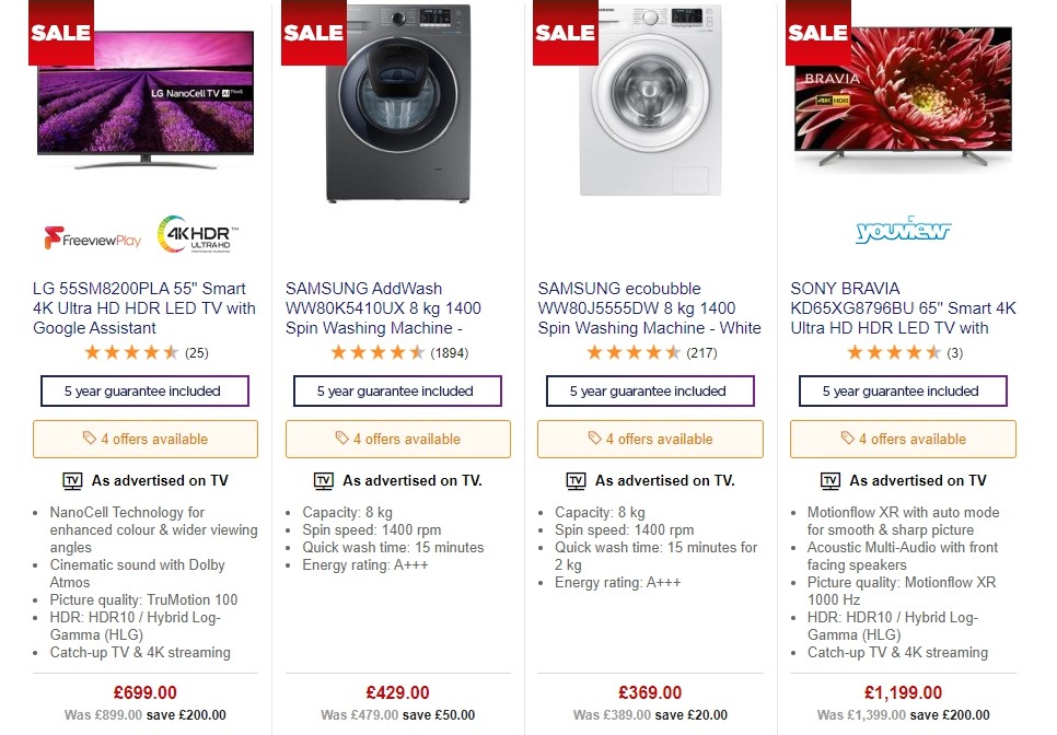 Currys Offers from 18 October