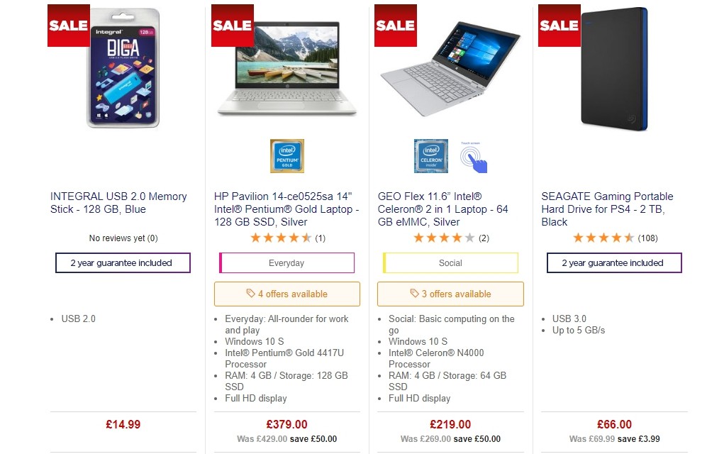 Currys Offers from 25 October