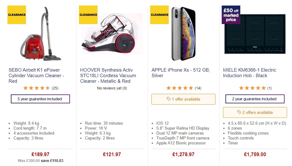 Currys Offers from 1 November