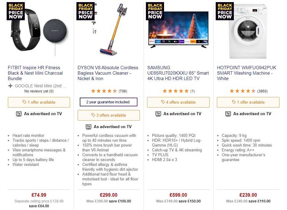 Currys Offers from 22 November