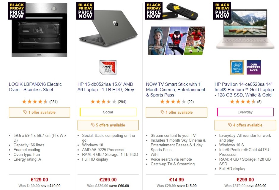 Currys Offers from 22 November