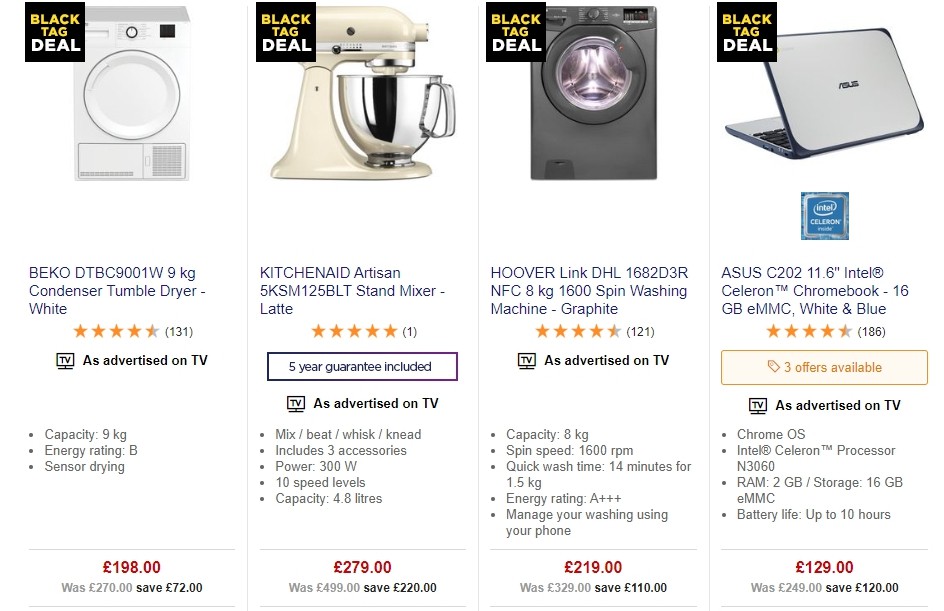 Currys Offers from 29 November