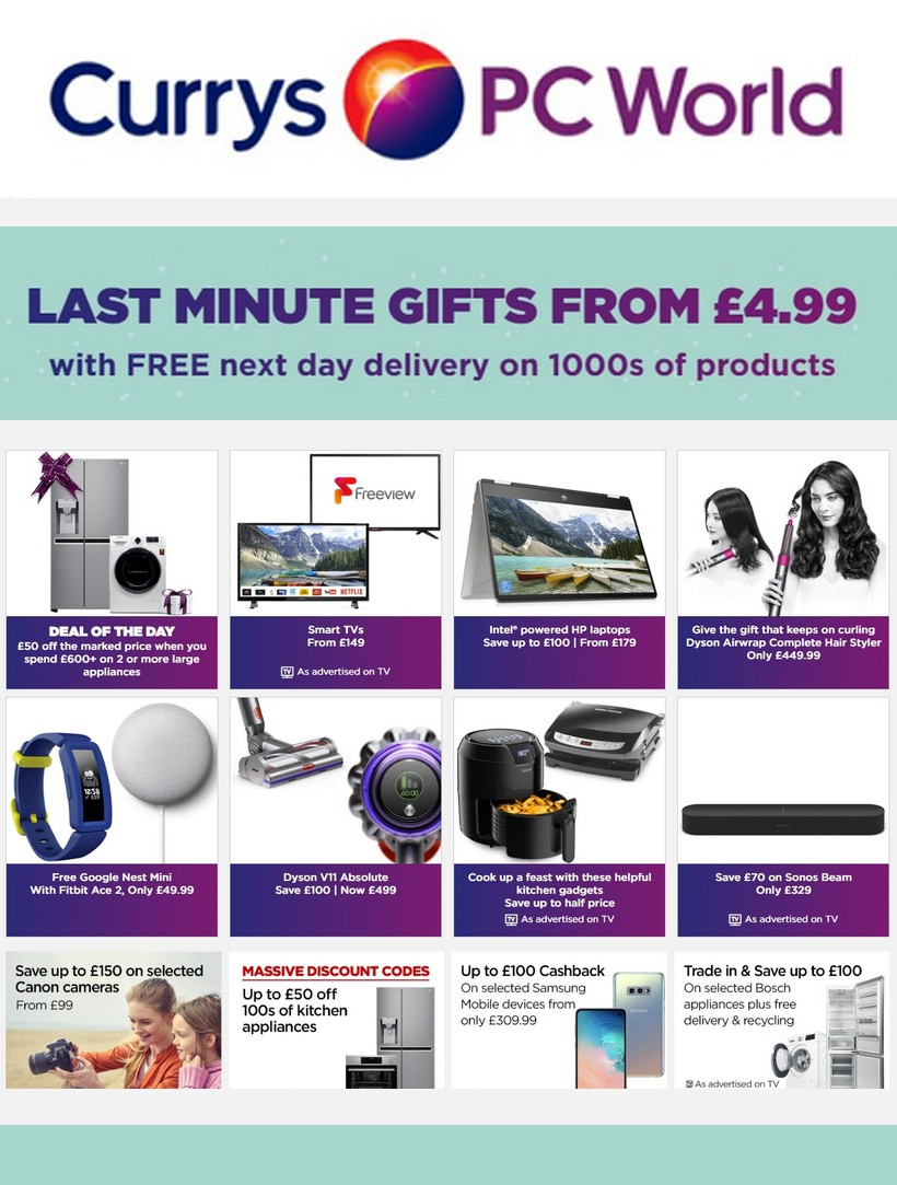 Currys Offers from 13 December