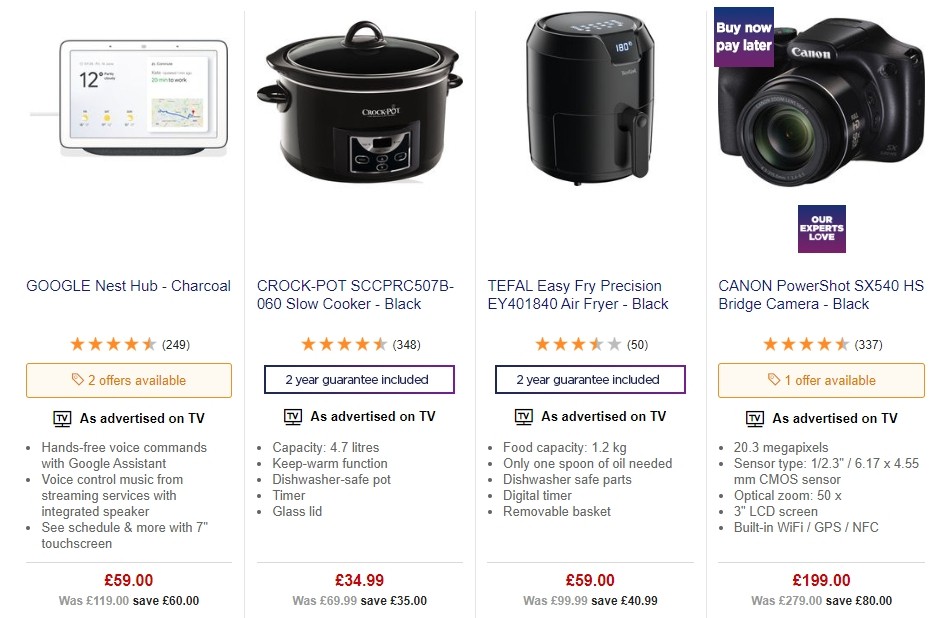 Currys Offers from 20 December