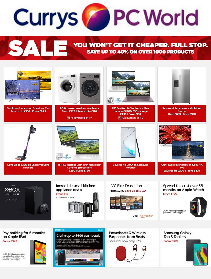 Currys Offers from 10 January