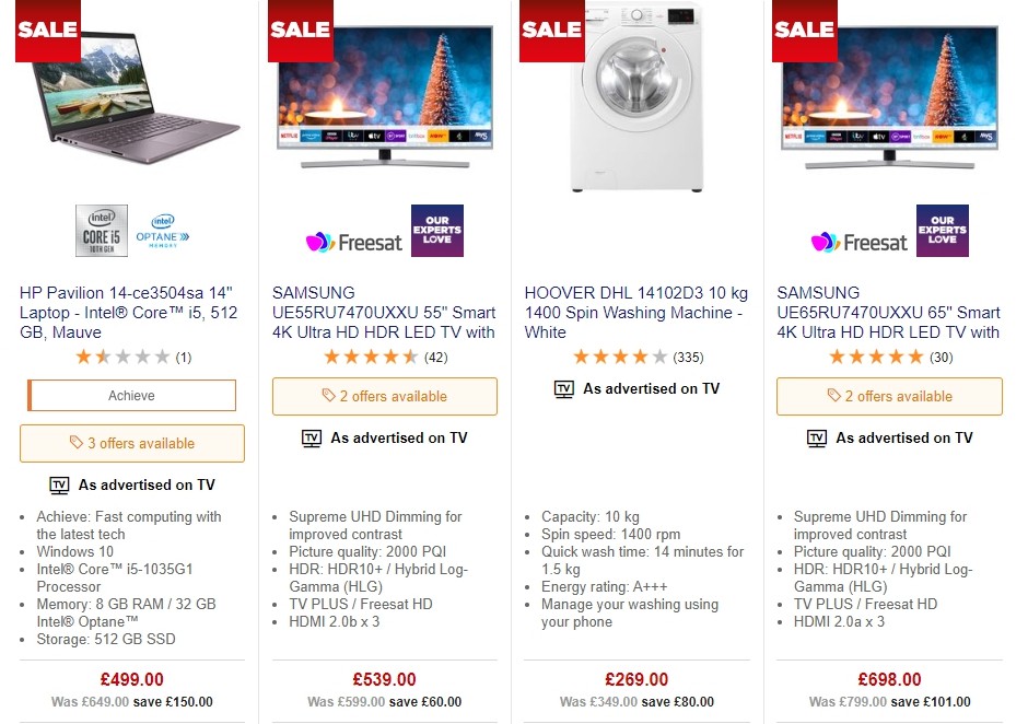 Currys Offers from 10 January