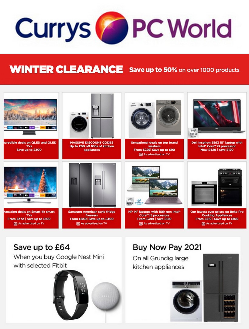 Currys Offers from 24 January