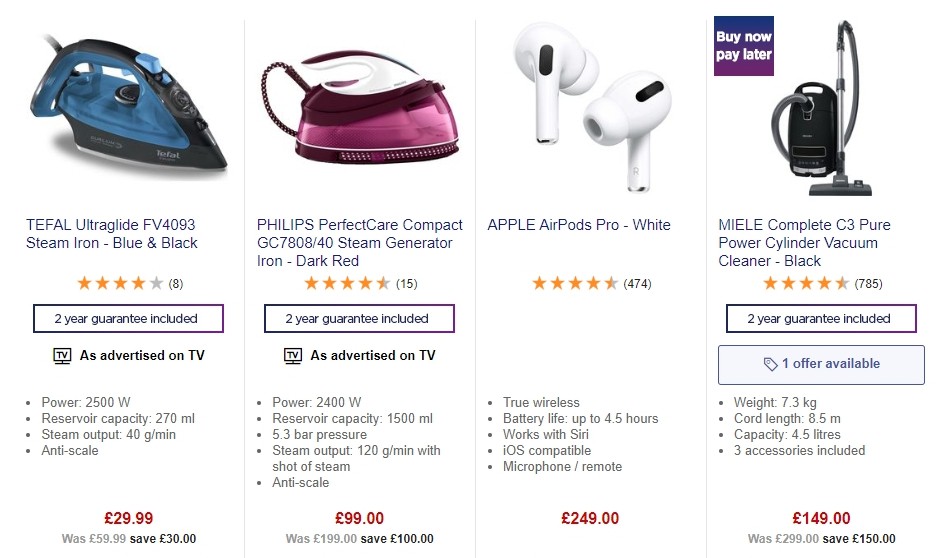 Currys Offers from 28 February