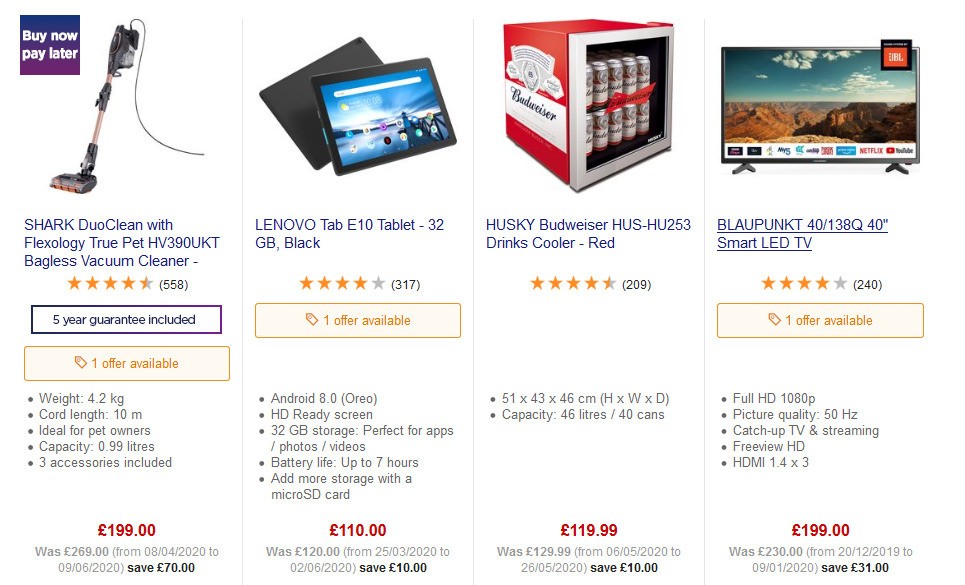 Currys Offers from 13 June