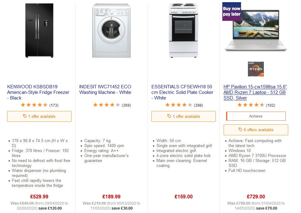 Currys Offers from 13 June