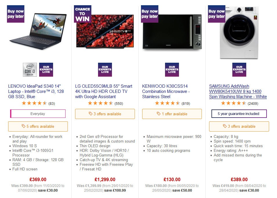 Currys Offers from 13 June