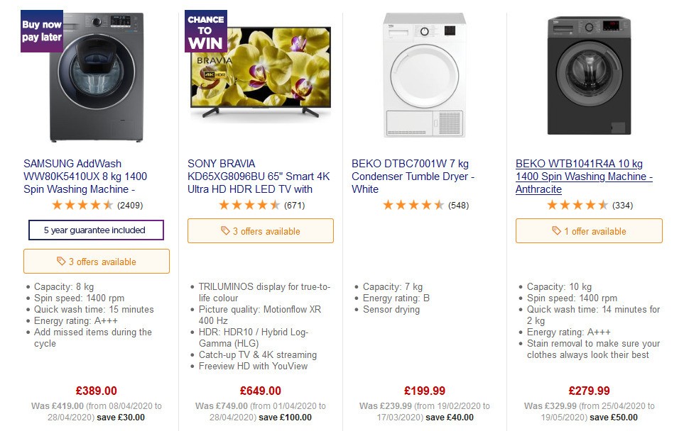 Currys Offers from 13 June