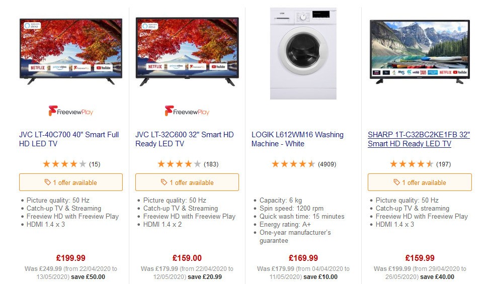 Currys Offers from 13 June