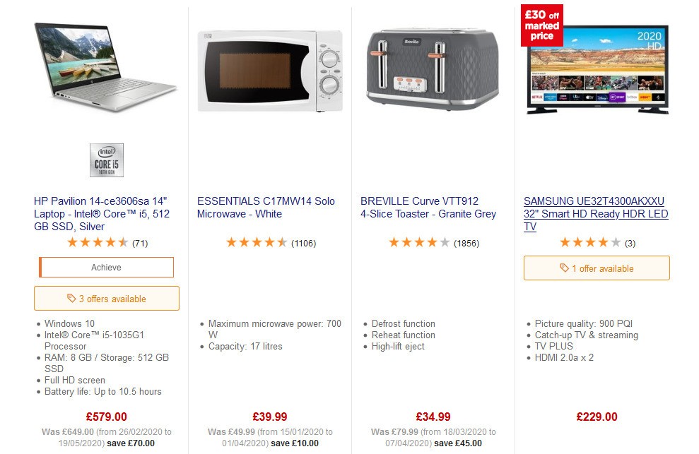 Currys Offers from 13 June