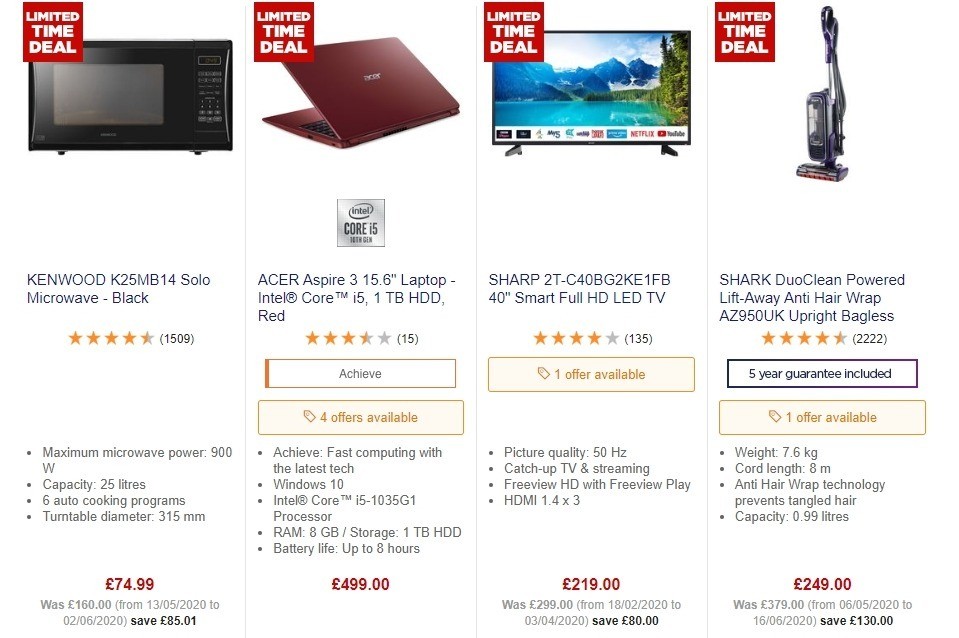 Currys Offers from 26 June