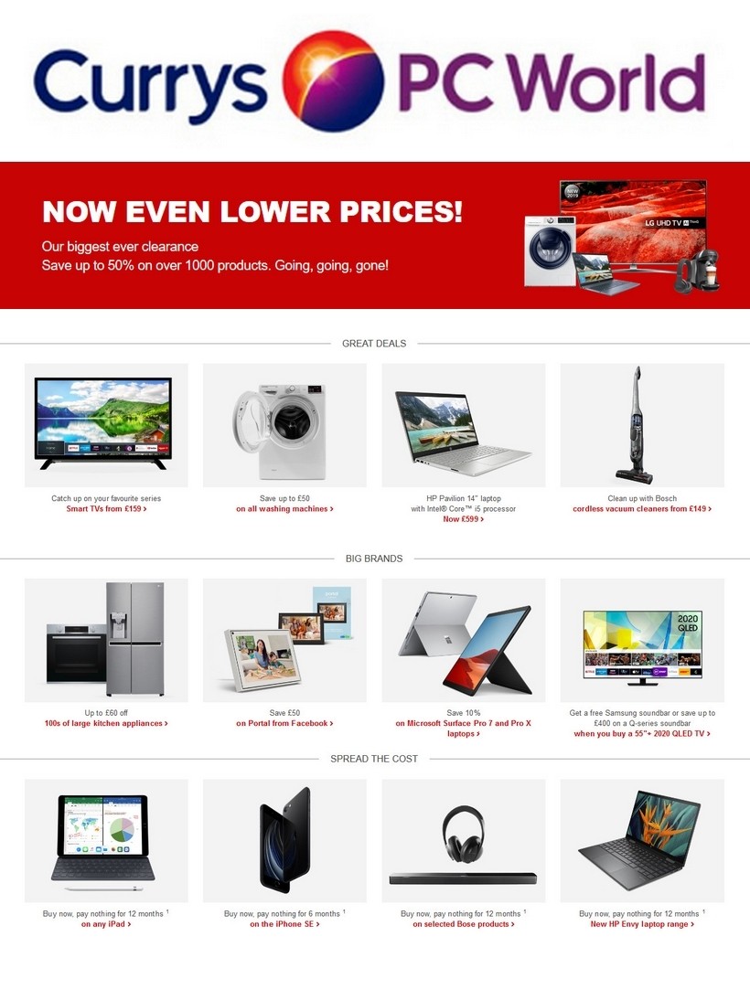 Currys Offers from 24 July