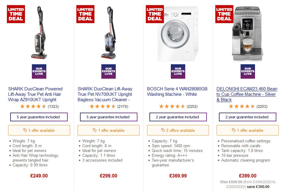 Currys Offers from 24 July