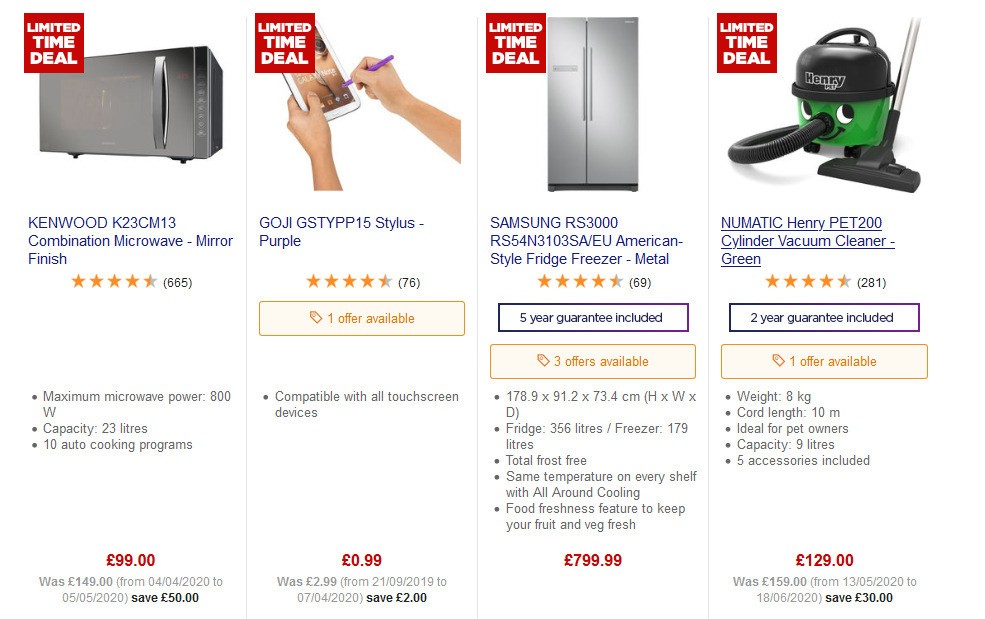 Currys Offers from 24 July