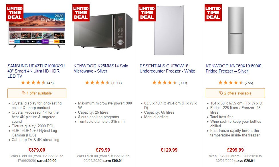 Currys Offers from 24 July