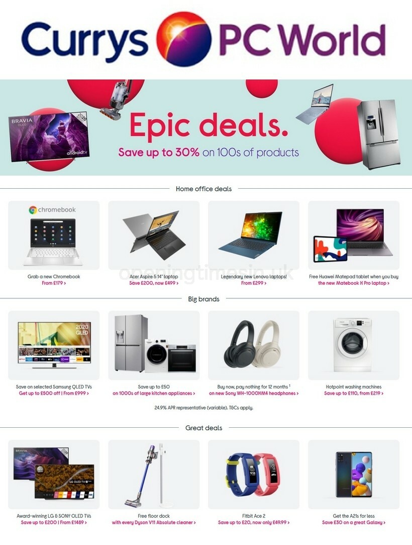 Currys Offers from 21 August