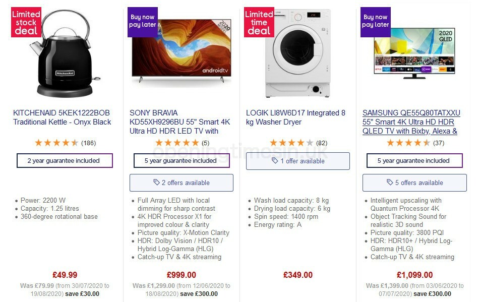 Currys Offers from 25 September