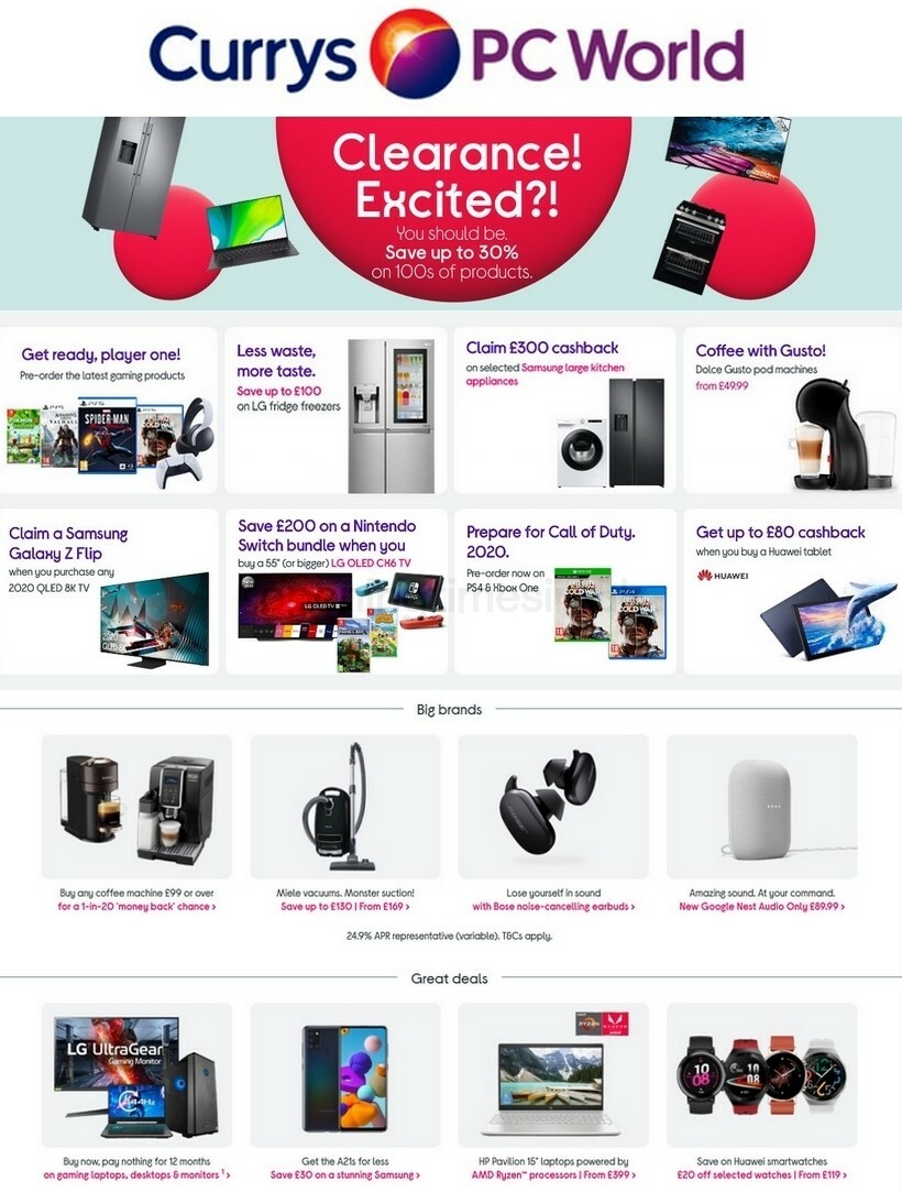 Currys Offers from 23 October