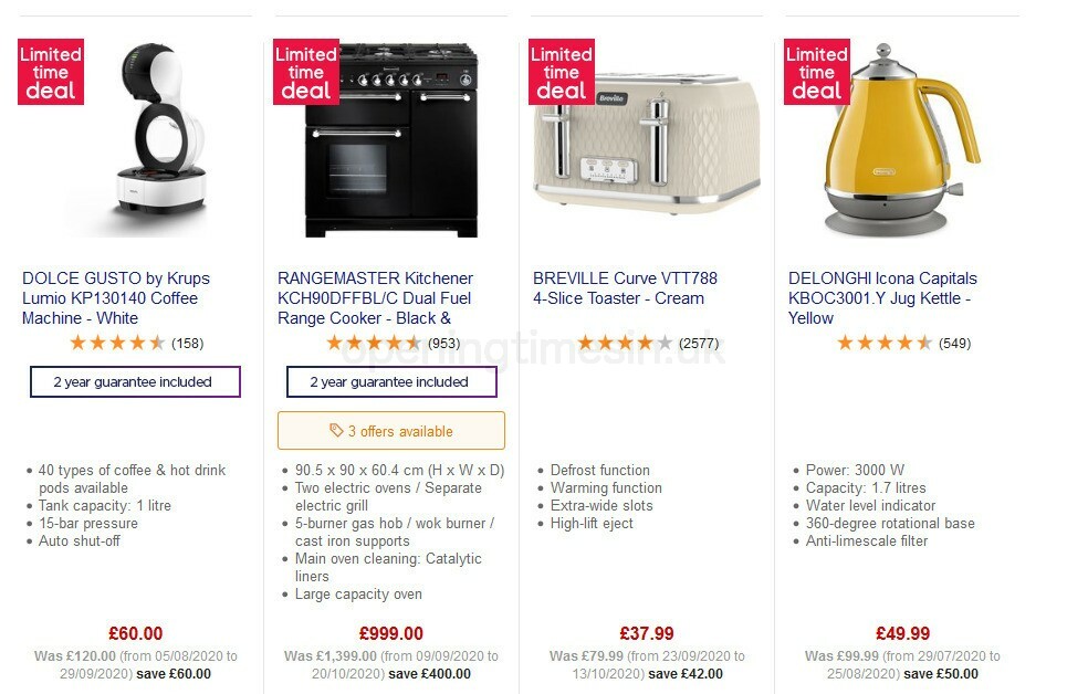 Currys Offers from 23 October