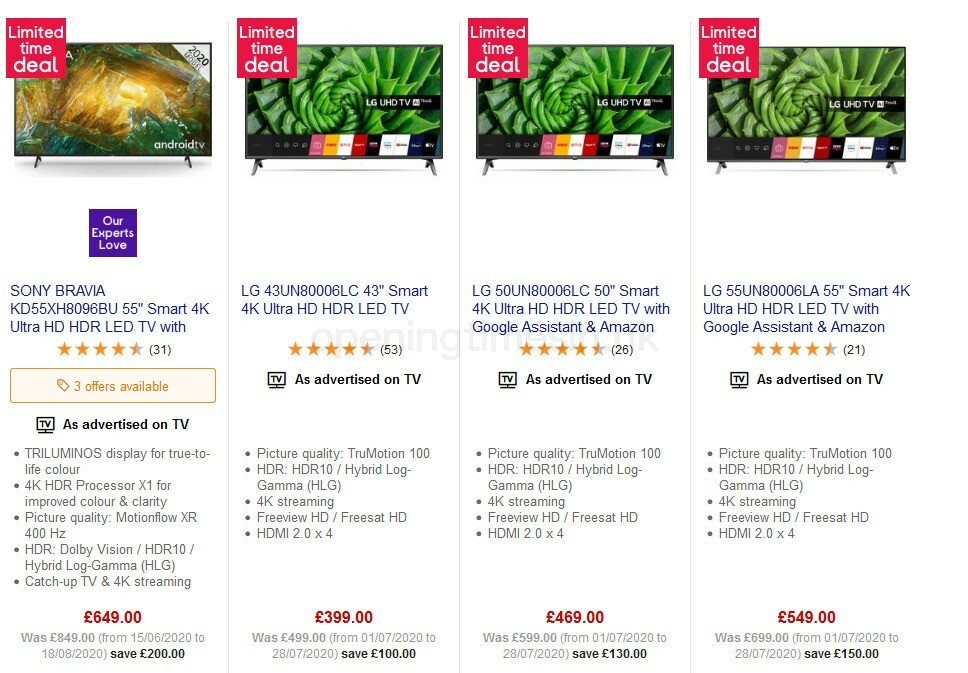 Currys Offers from 23 October