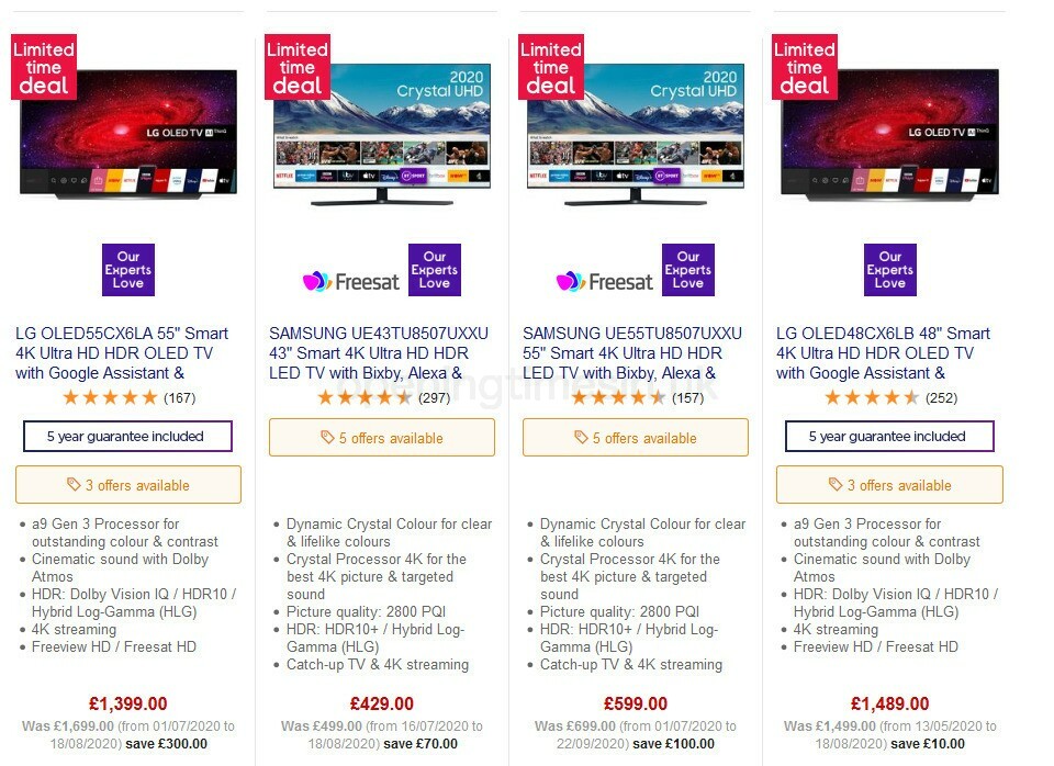 Currys Offers from 23 October