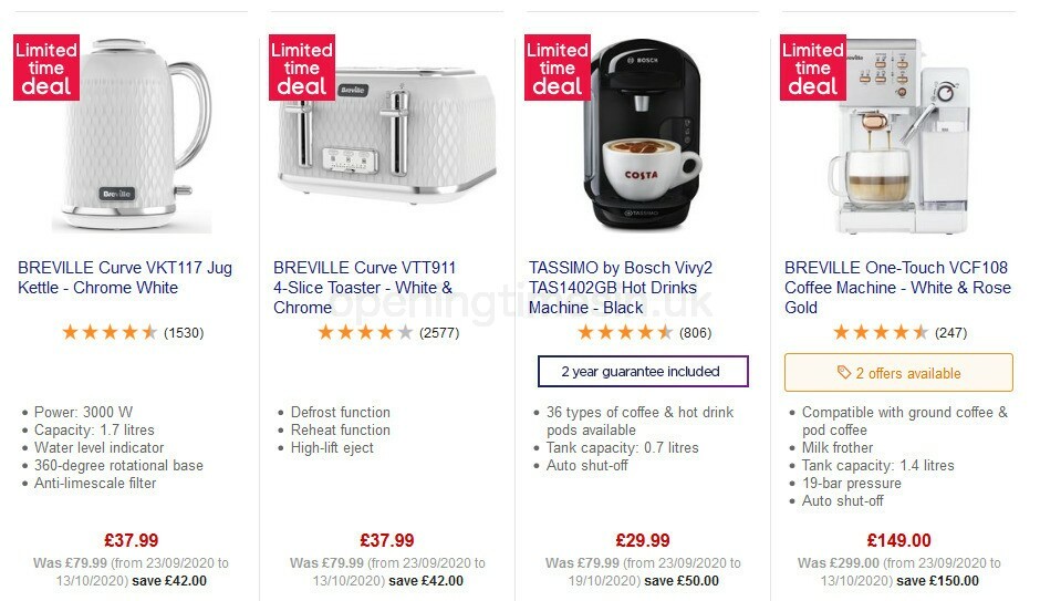 Currys Offers from 23 October