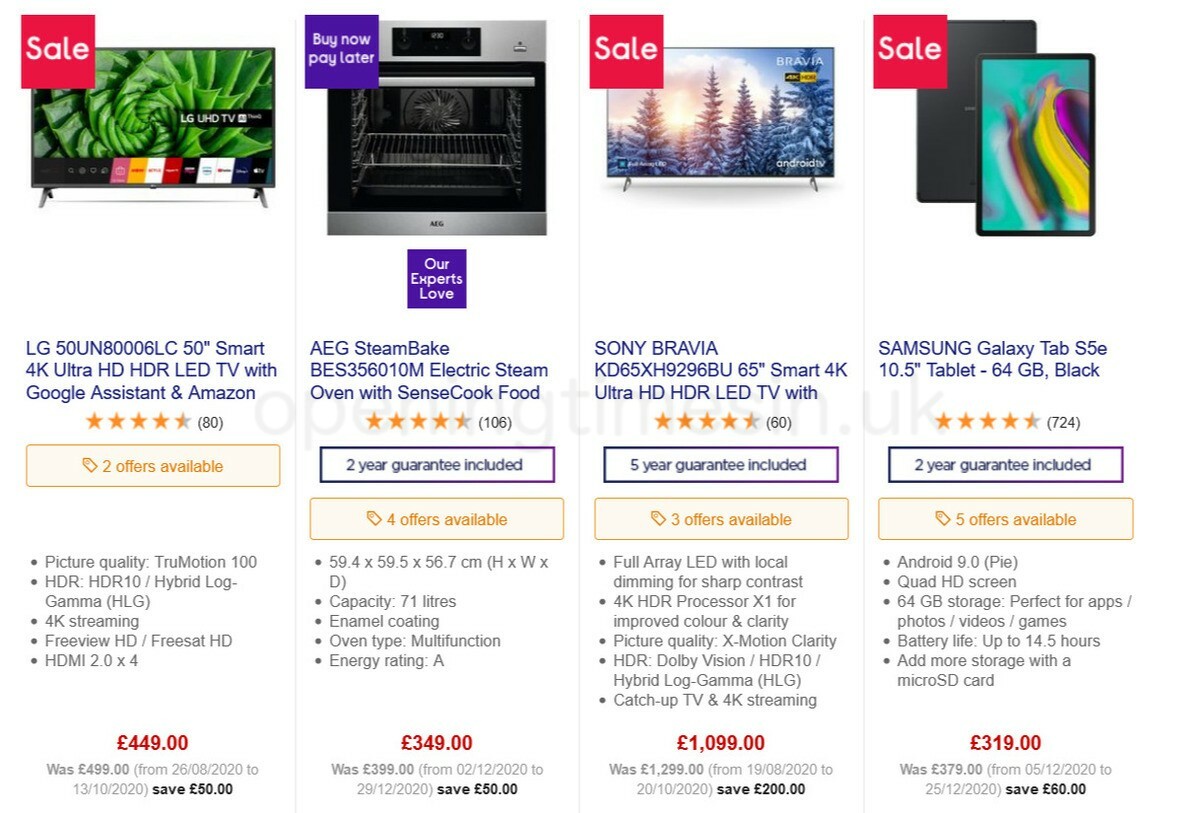 Currys Offers from 15 January