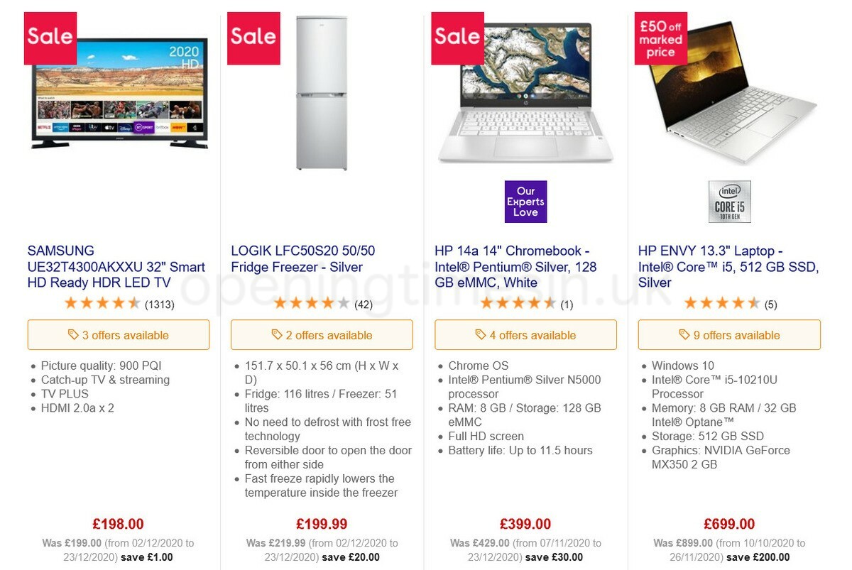 Currys Offers from 15 January