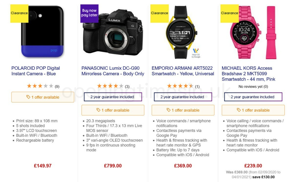 Currys Offers from 12 February
