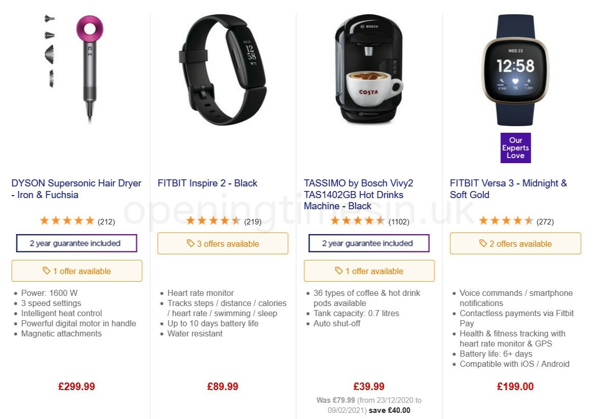 Currys Offers from 26 February