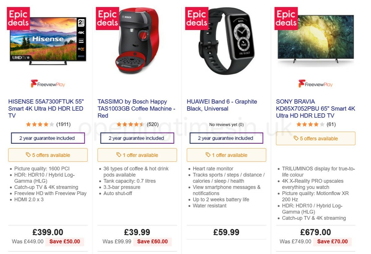 Currys Offers from 27 May