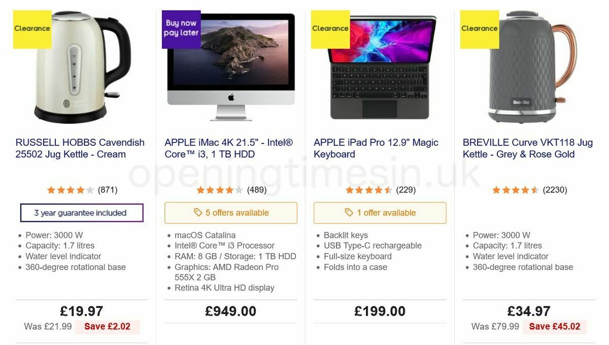 Currys Offers from 16 September