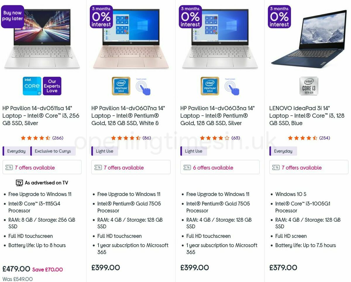 Currys Offers from 14 October
