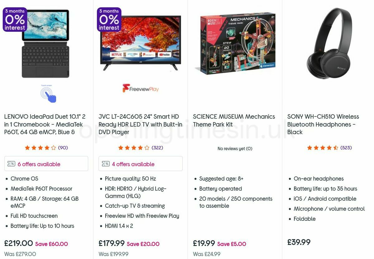 Currys Offers from 14 October