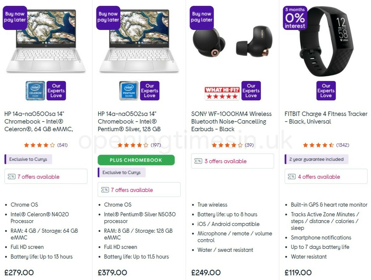 Currys Offers from 29 October