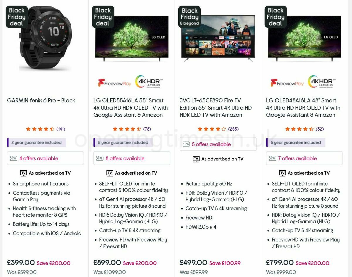 Currys Offers from 10 November