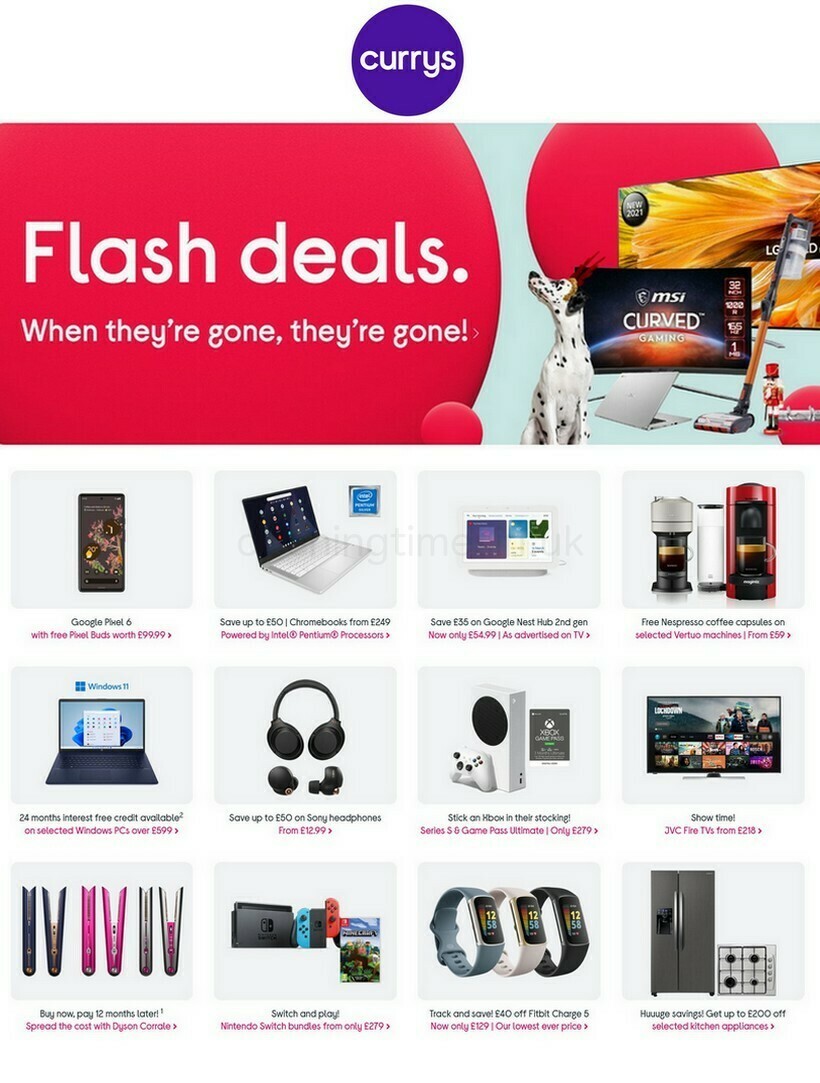 Currys Offers from 16 December