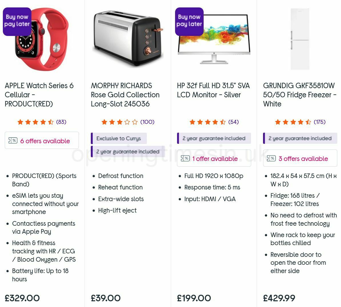 Currys Offers from 27 January