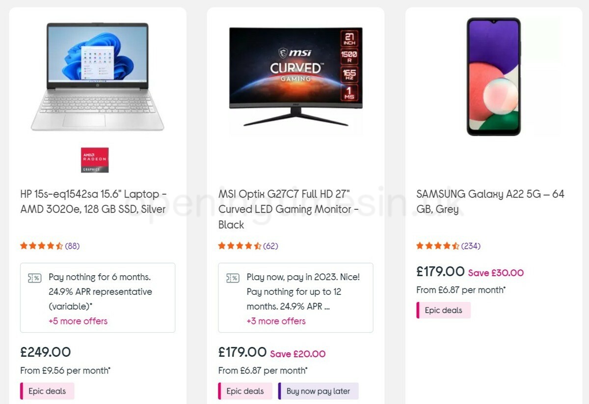 Currys Offers from 26 May
