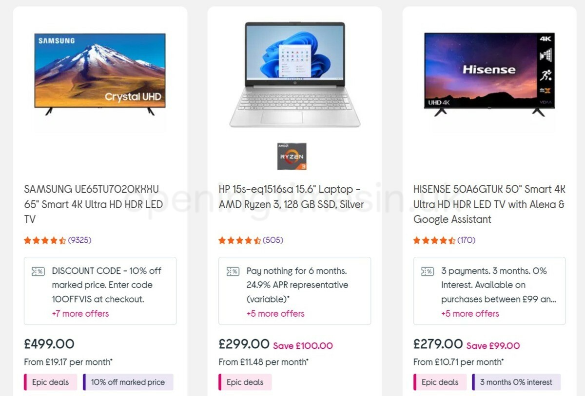 Currys Offers from 26 May