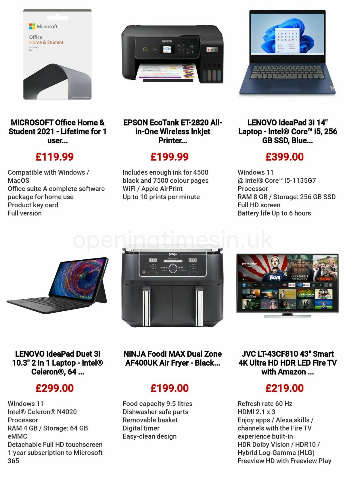 Currys Offers from 21 July