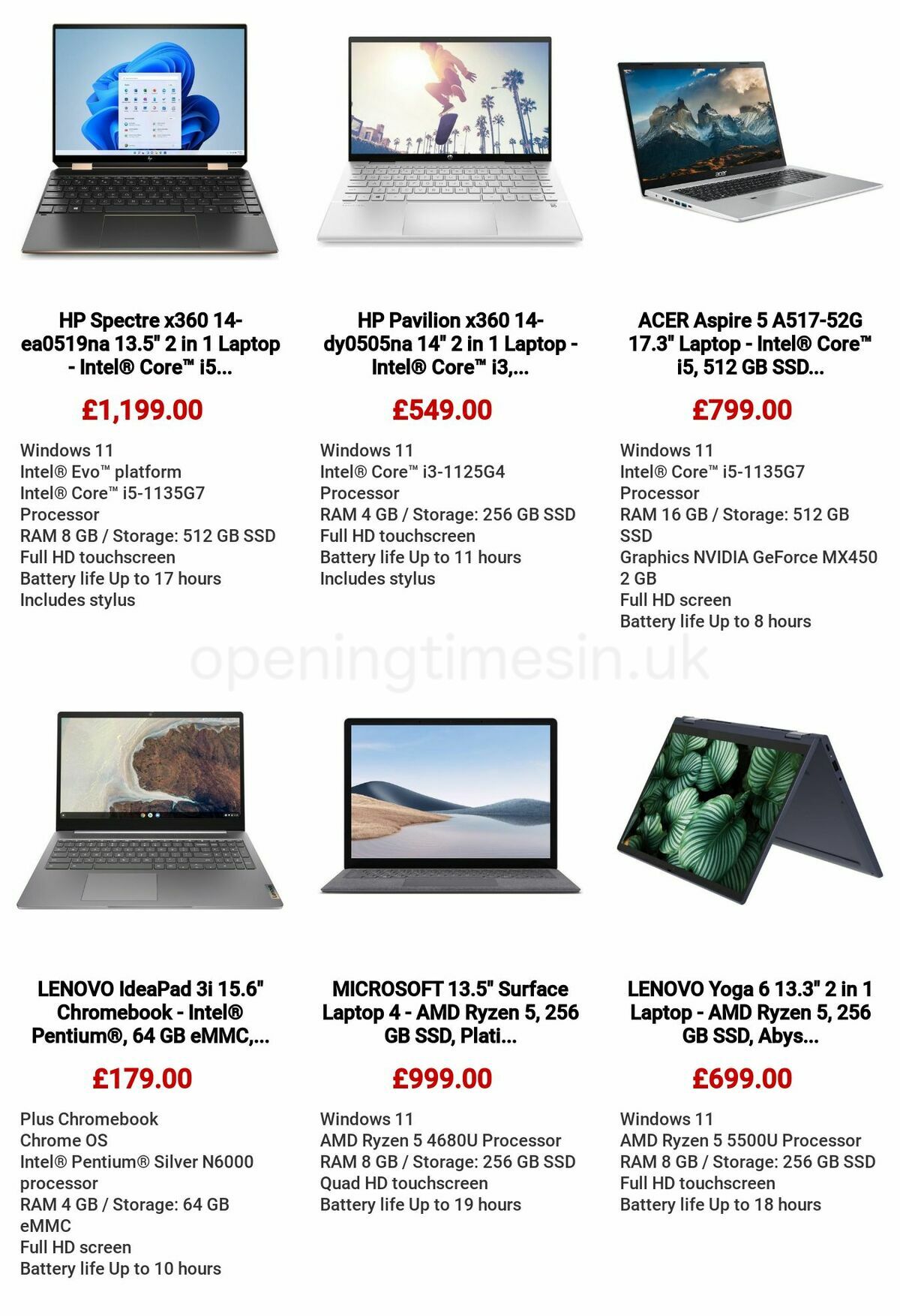Currys Offers from 18 August